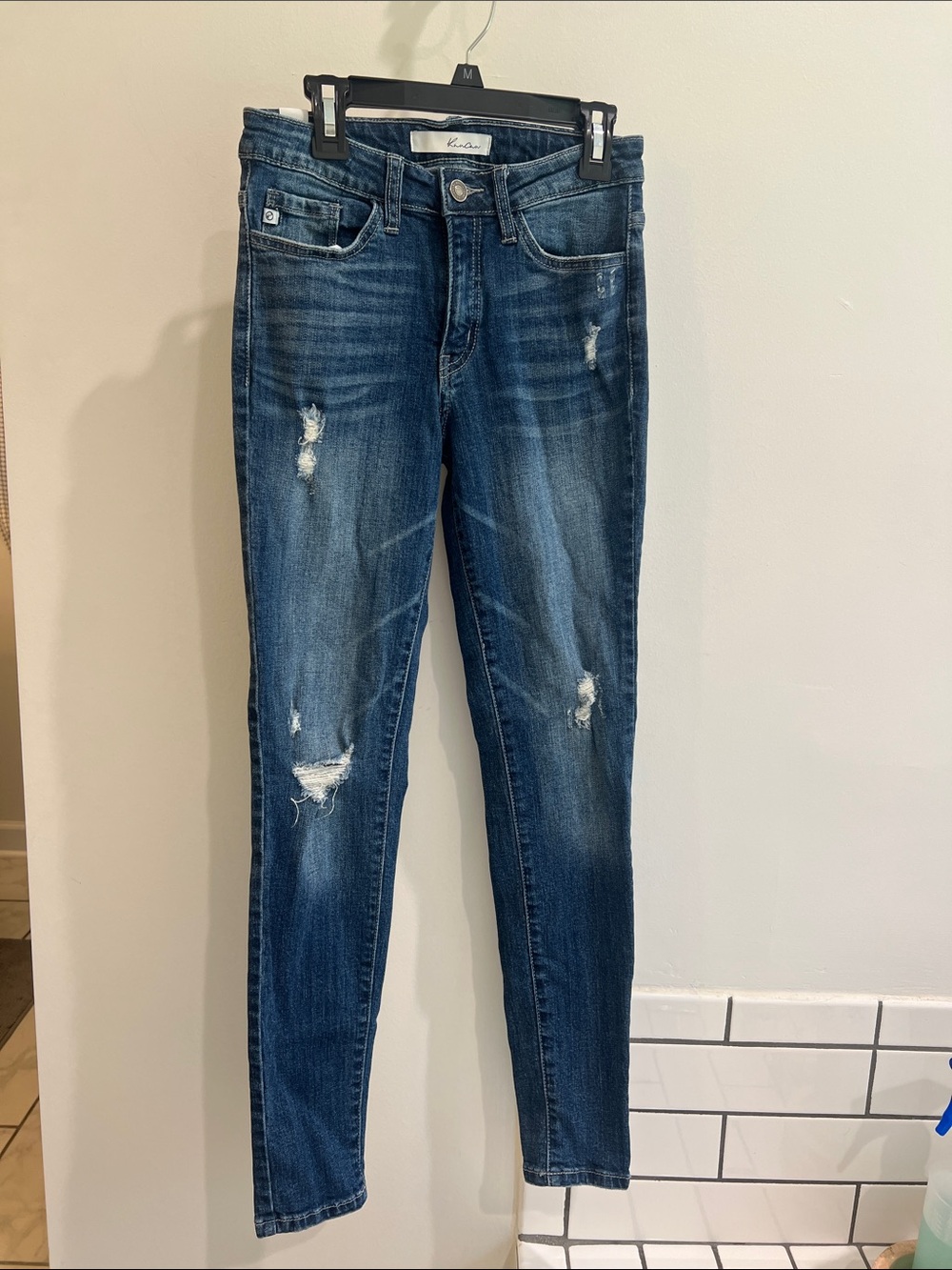 KanCan Blue Distressed Skinny Jeans